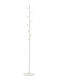 Pakketo Metallic Coat Rack White Kroker 30x30x173cm