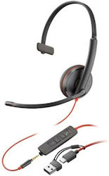 HP Blackwire 3200 Series On Ear Multimedia Ακουστικά με μικρόφωνο HP Blackwire 3200 Series On Ear Multimedia Ακουστικά με μικρόφωνο