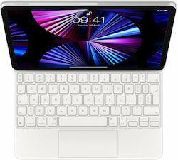 Apple Magic Keyboard Folio Schutzhülle Trackpad 11" iPad Pro 1. 2. 3. Generation Weiß Uk Qwerty