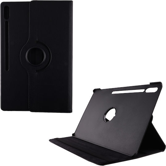 Volte-tel Case for Samsung X910 Tab S9 Ultra/x916 Tab S9 Ultra 5g 14.6" Leather Book Rotating Stand Black Volte-tel