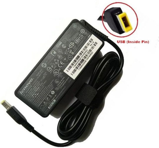 Lenovo Laptop Charger 65W 20V 3.25A for Lenovo with Detachable Power Cable and with plug set