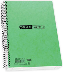 Skag Basic Spiralblock liniert 21x30cm 5 Fächer...