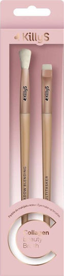 Killys Professionelles Make-up Pinsel Set für Augenbrauen 2 Stück
