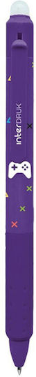 Pen Eraser 0.5mm Game Over Violet Interdruk 5902277327741