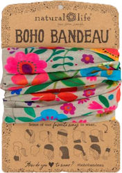 Natural Life Bandana pentru Păr Boho Multicoloră 1buc