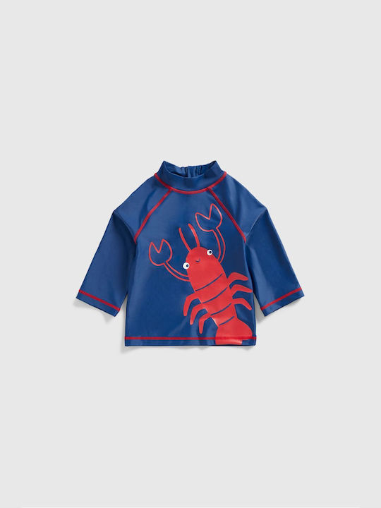 Mothercare Παιδικό Μαγιό Μπλούζα με Μακρύ Μανίκι Navy Μπλε