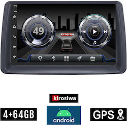 Kirosiwa Ηχοσύστημα Αυτοκινήτου για Fiat Panda 2003-2012 (Bluetooth/USB/WiFi/GPS/Apple-Carplay/Android-Auto) με Οθόνη Αφής 7"