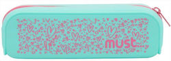 Must Team Pencil Case Made of Turquoise Silicone