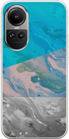 Water Marble Oppo Reno 10 Pro 5g Flexible Tpu Transparent Silicone