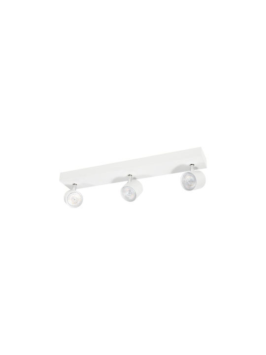 Philips Triplu LED Spot în Culoare Alb