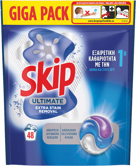 Skip Active Clean Laundry Detergent (48 Capsules)