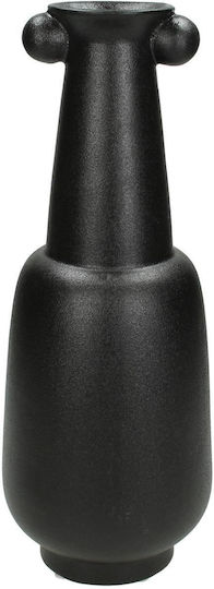 ArteLibre Vază Decorativă Ceramică Negru 12.5x12.5x33cm 1buc