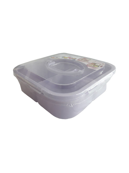 BestFor Plastic Lunch Box Purple 1500ml