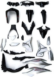 Motorcycle Plastic Set for Honda Wave Black 1pcs