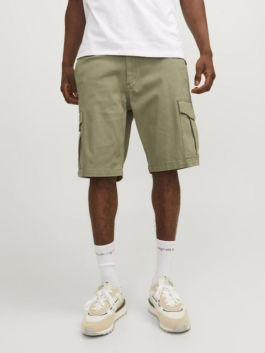 Jack & Jones Men's Shorts Cargo Oil Green