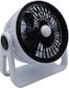 Uncle George Επιτραπέζιος Ανεμιστήρας 25W Διαμέτρου 23cm Λευκός