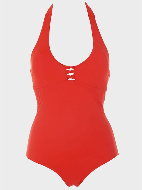 G Secret One-Piece Swimsuit RED