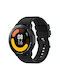 Huami Amazfit Gts 2e 20mm Protruding Head Silicone Strap Silver Buckle Black