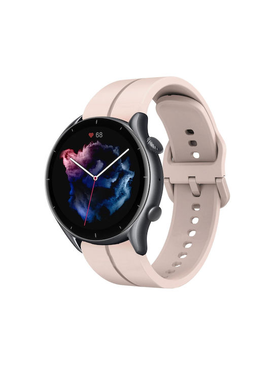 Amazfit Gtr 3 Pro 22mm Loop Silicone Watch Band Pink