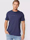 Guess Herren T-Shirt Kurzarm dark blue