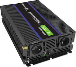 Qoltec Inverter Αυτοκινήτου Τροποποιημένου Ημιτόνου 6000W για Μετατροπή 12V DC σε 230V AC