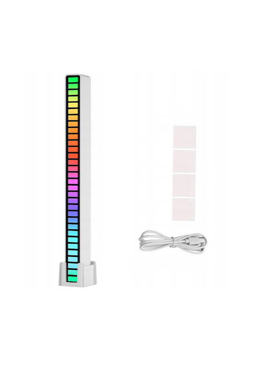 Zola Decorativă Lampă cu Iluminare RGB Baruri LED Alb