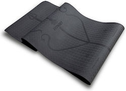 Fitpaddy Trainingsmatte Yoga Schwarz (183x61x0.6cm)