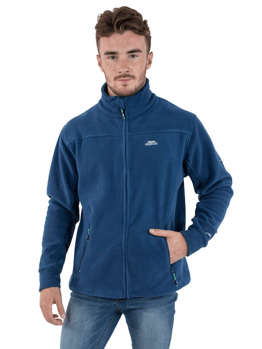 Trespass Bernal Men's Fleece Cardigan with Zipper Navy