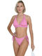 Set Bikini Ριγέ Ροζ