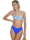 Set Bikini Floral Μπλε