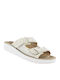 Damen Anatomische Silber Flatforms Sandalen