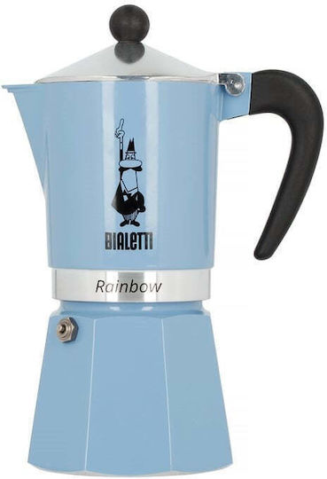 Bialetti Rainbow Ηλεκτρικό Μπρίκι Espresso 6cups Μπλε