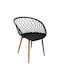 Ezra Dining Room Polypropylene Chair Black 62x42x82cm