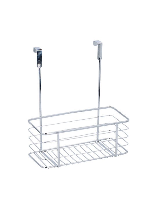 ArteLibre An der Wand montiert Badezimmerregal Metallisch 25x14x28.5cm Silber