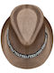 Summertiempo Men's Hat Fedora Brown