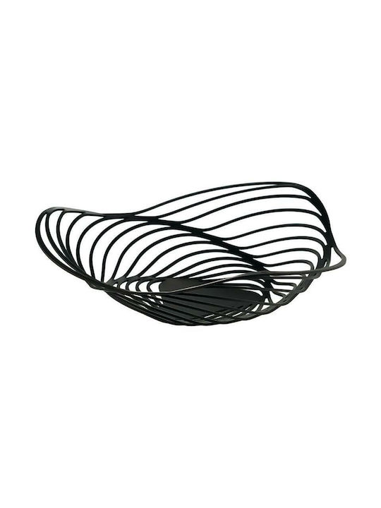 Alessi Fruit Bowl Metallic Black 26x26x7cm