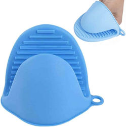 Oven Mitt Silicone Blue 1pcs