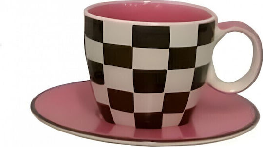 Etoile Φλιτζάνι Cappuccino Κεραμικό Ροζ
