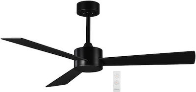 Primo PRCF-80618 Ceiling Fan 130cm with Remote Control Black