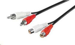 PremiumCord kjackcmf2-5 2x RCA Мъжки - 2x RCA Мъжки 5м