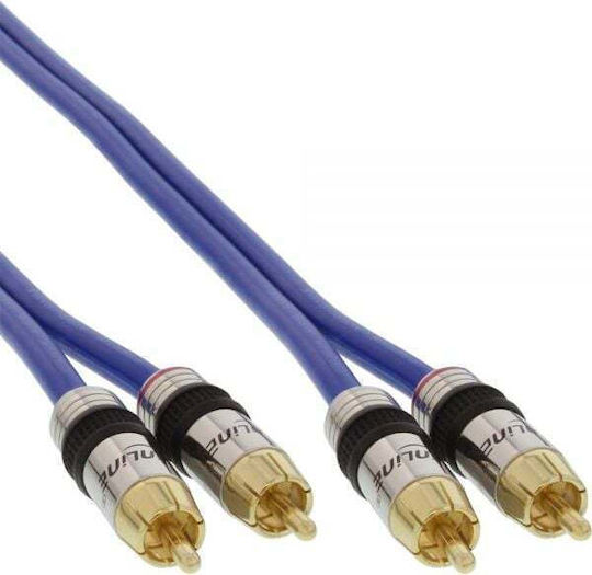 Intos Electronic Cable 2x RCA male - 2x RCA male 30m 89730P