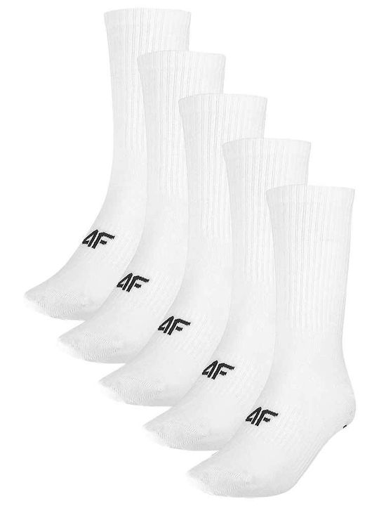 4F Спортни Чорапи Бял 5 чифта