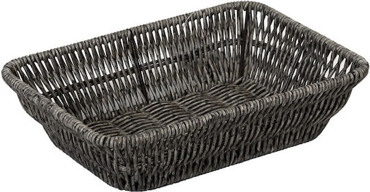 Espiel Cutie de pâine Wicker Gri 24x16x6cm