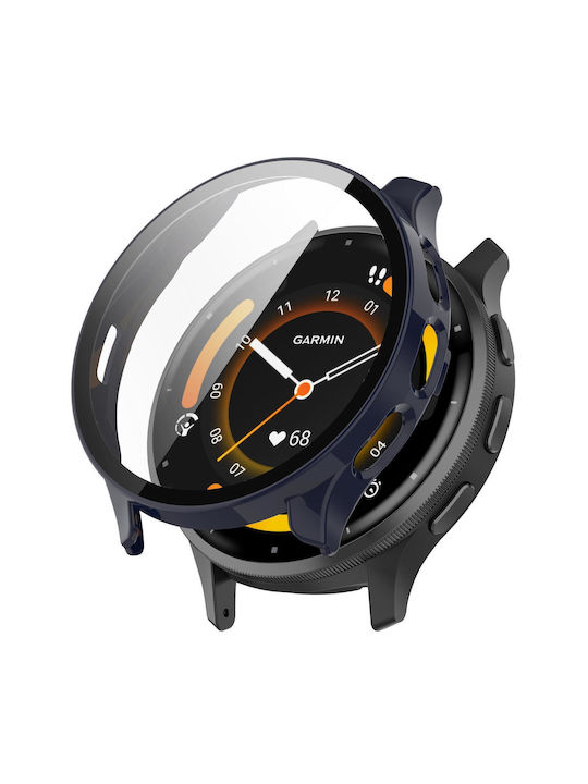 Garmin Venu 3 Pc + Tempered Glass Film Integrated Watch Case Ink Blue