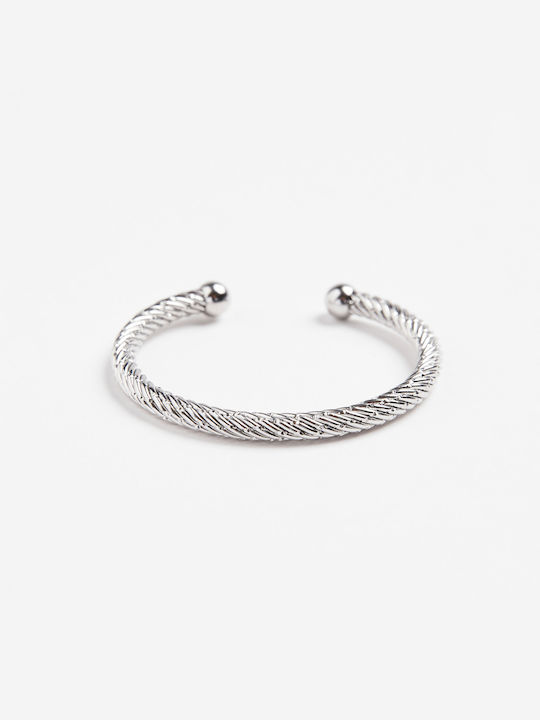 Unisex Silver Cuff Bracelet Aristoteli Bitsiani