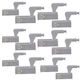 Set 30 Pieces Furniture Handles Led Lighting Gray 7.5 X 4 X 2 Cm