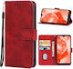 Leather Phone Case Tcl 205 Red
