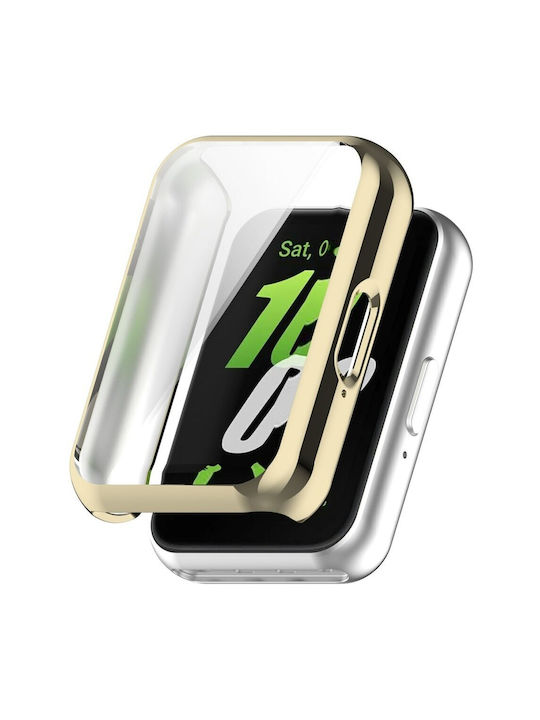 2-в-1 калъф със защитно фолио за Xiaomi Redmi Watch 3 Lite Watch 3 Active Gold