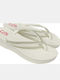 Women's Flip Flops with Silver Platforms