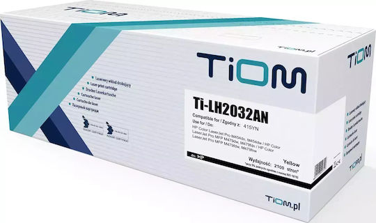 Tiom Συμβατό Toner για Laser Εκτυπωτή HP 415A Κίτρινο